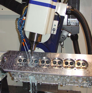 CNC cylinder head porting