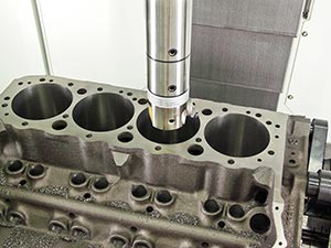 CNC engine block cylinder boring